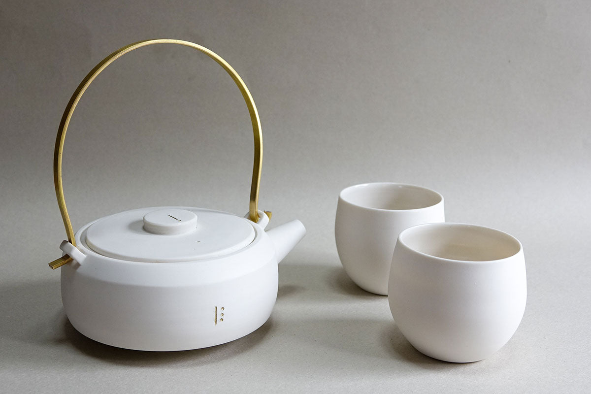 White Porcelain Tea Set