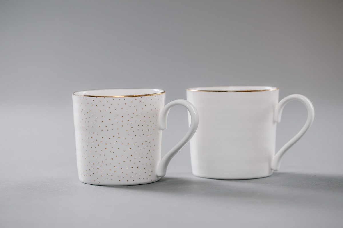 Bone China Tea Mug Handmade by Emma Alington for AUTHOR: the home of British-made luxury homeware