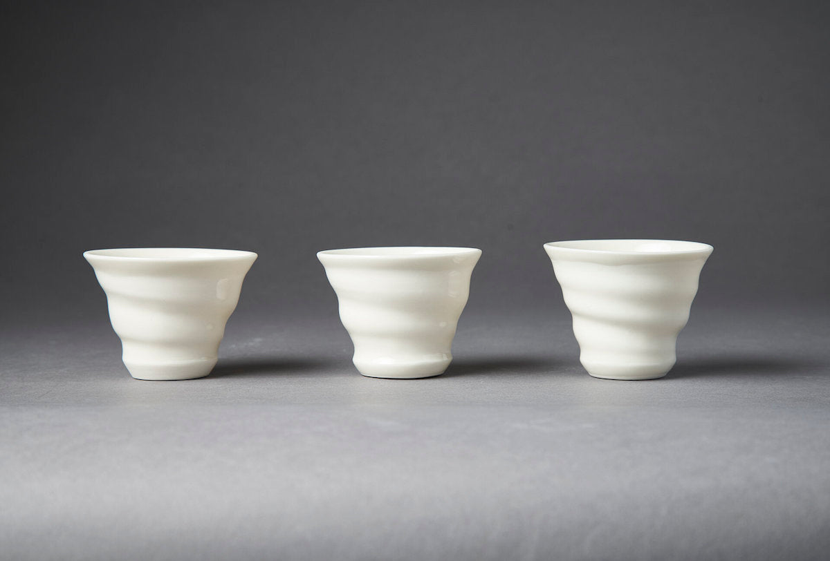 Ceramic Chinese Tea Cup made in the UK by ceramic artist Jo Davies for AUTHOR Interiors' collection of luxury ceramics