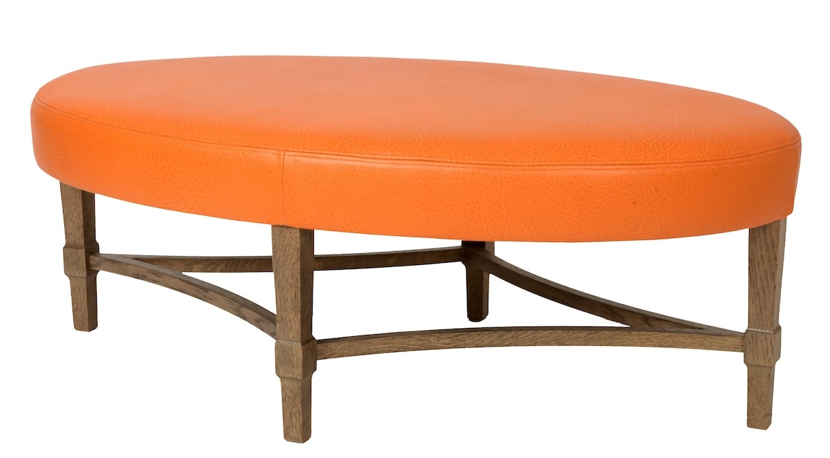 Dundas Oval Stool by Clock House Furniture for AUTHOR's collection of British-made unique and luxury furniture