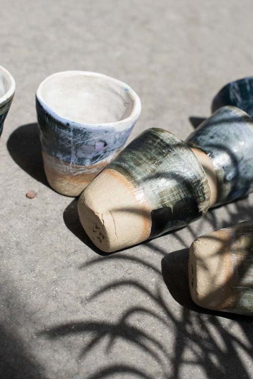 Green Moss Espresso Cup by KANA London for AUTHOR's collections of unique British-made home accessories