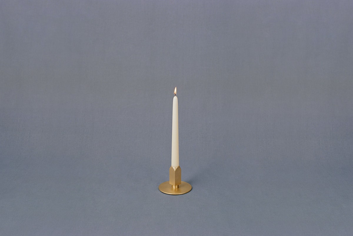 Hank Candlestick Holder by Nocturne Workshop for AUTHOR's unique collections of British-made luxury interior accessories