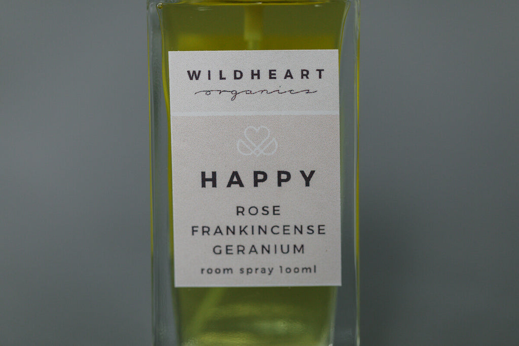 Essential Oil Happy Room Spray by Wildheart Organics for AUTHOR