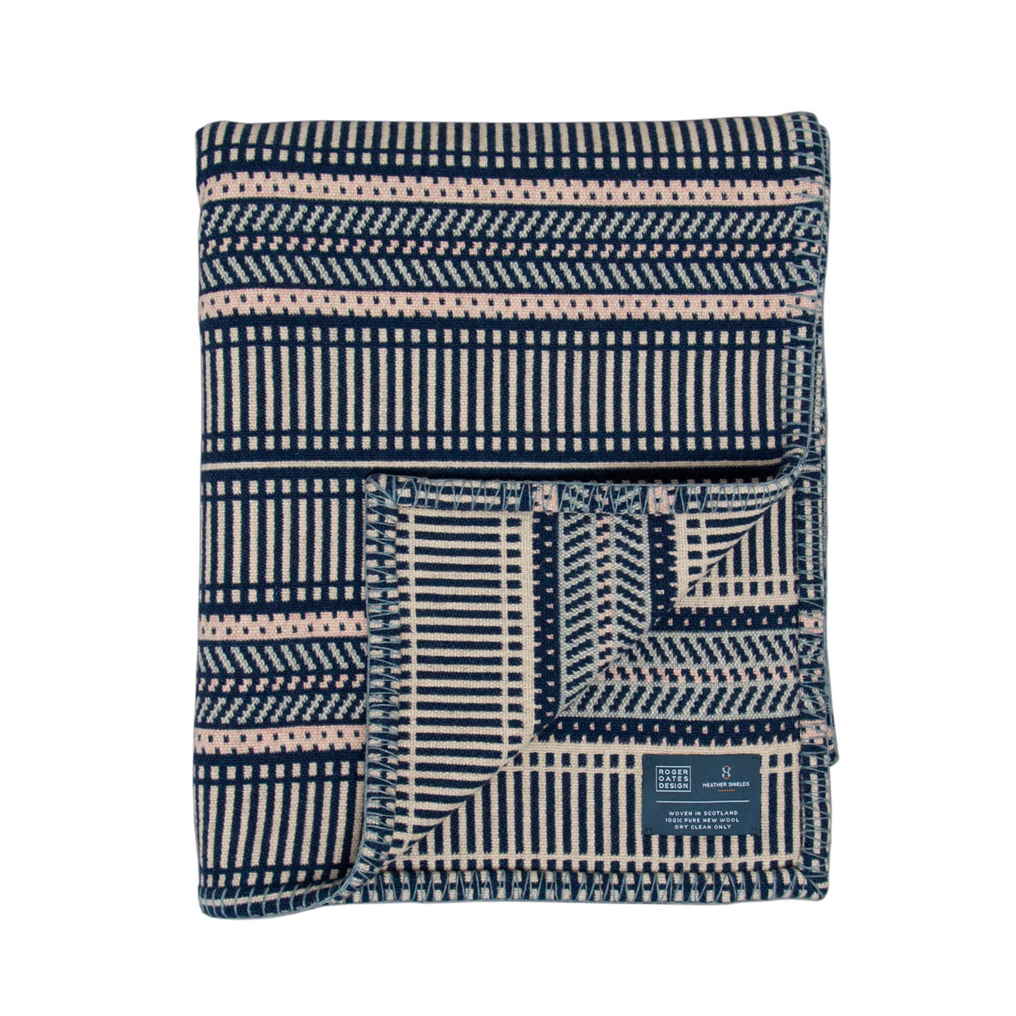Mariner Throw, 100% wool throw by Heather Shields for Roger Oates for AUTHOR