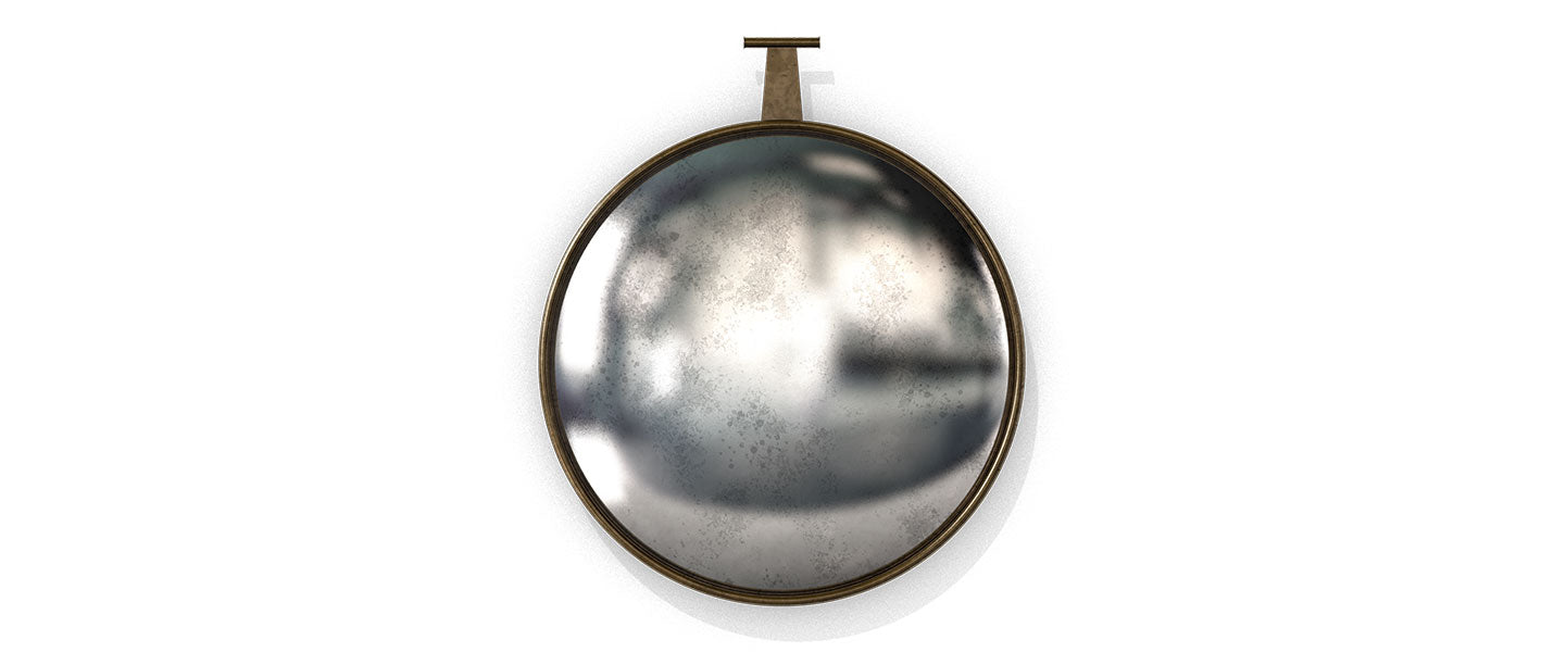 Round Landmark Mirror made by Blackbird Bespoke for AUTHOR's collections of luxury British-made home accessories