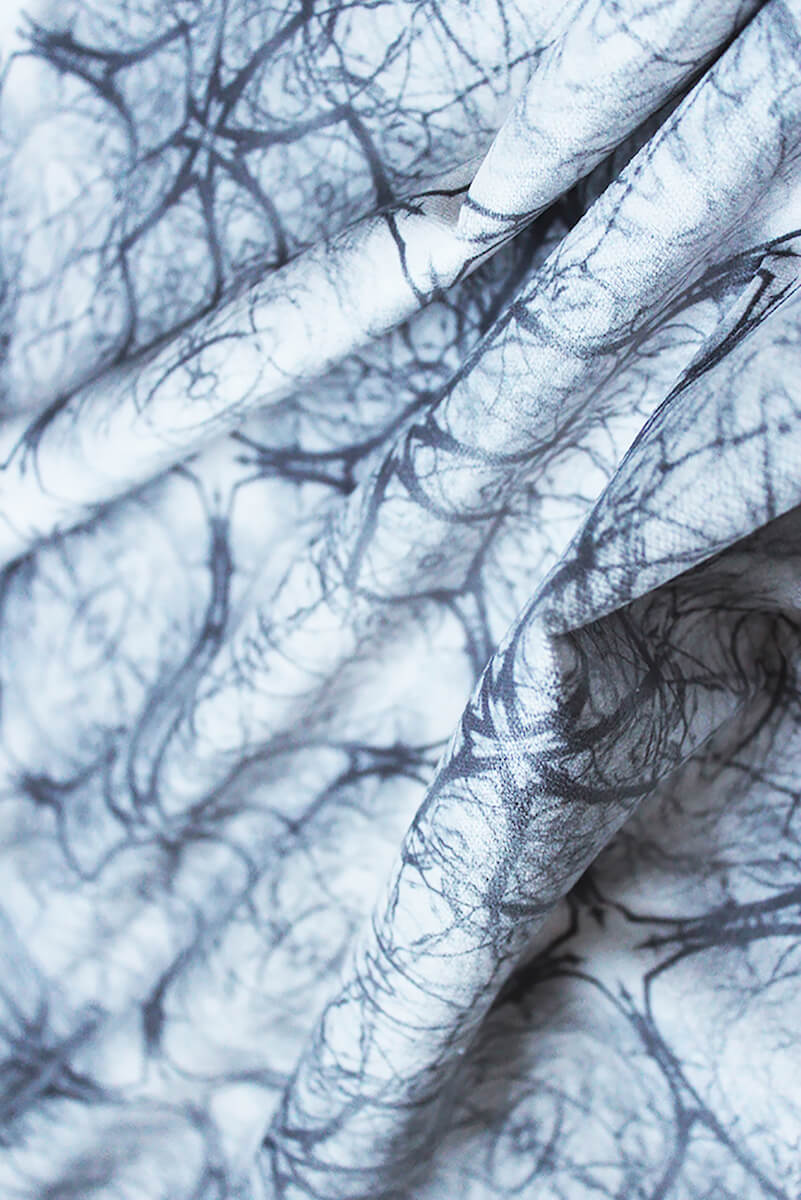 Limbs abstract fabric made in Britain by Iona Crawford for AUTHOR Interiors