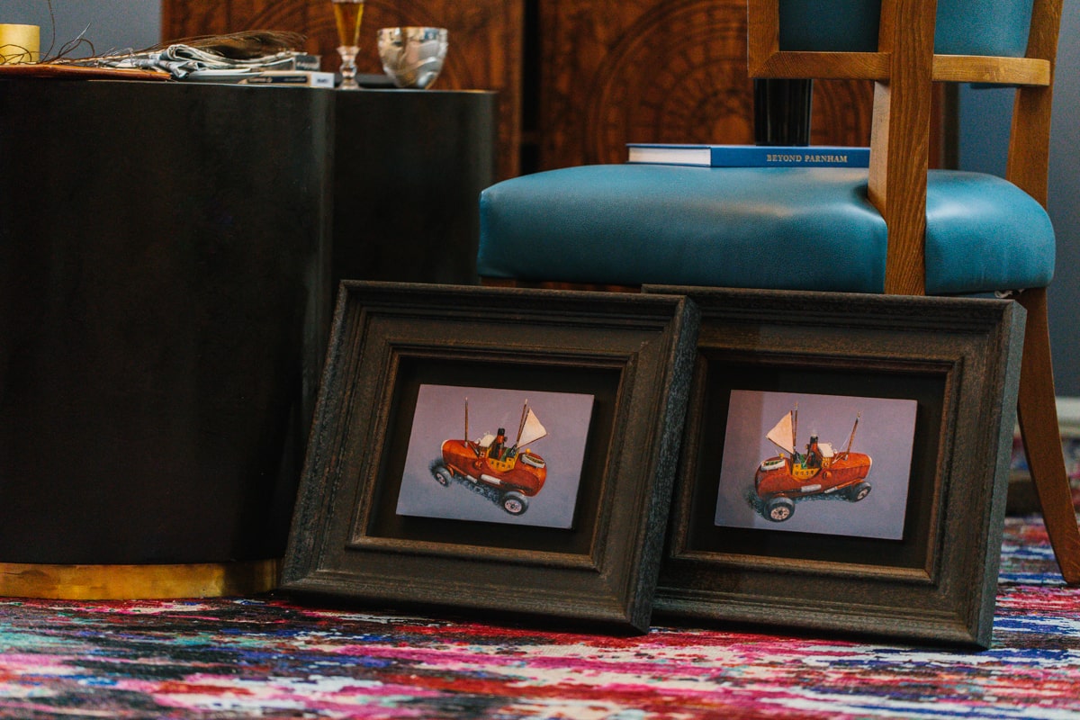 Mobile Home paintings made in Britain by David Schofield for AUTHOR Interiors
