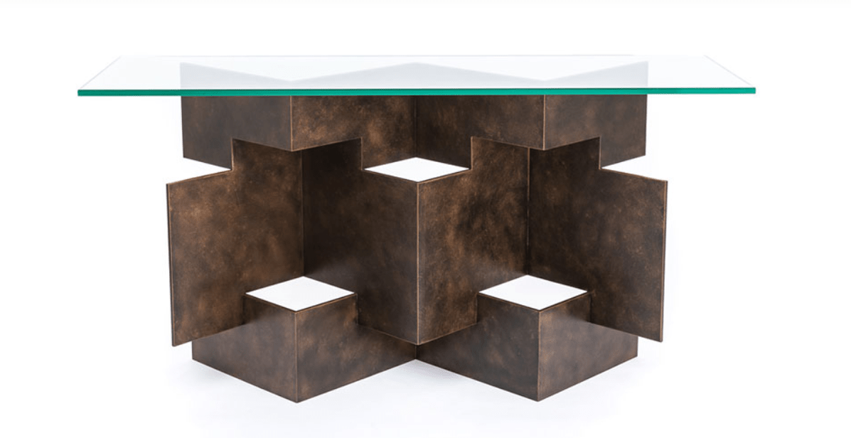 Origami Console Table handmade by Blackbird Bespoke for AUTHOR's collections of luxury British-made furniture