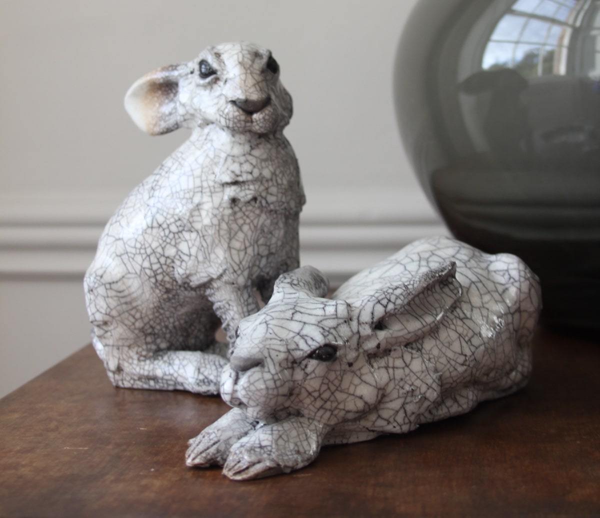 Raku Leveret by Richard Ballantyne for AUTHOR's unique collections of British-made home accessories