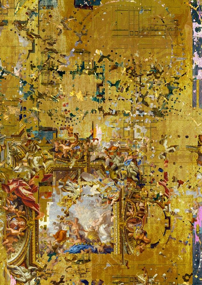 Hampton Gold Wallpaper