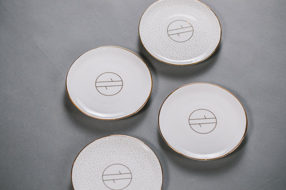 Bone China Plate Handmade by Emma Alington for AUTHOR: the home of British-made luxury homeware