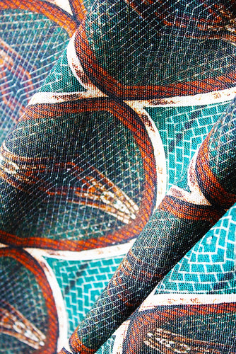 Evergreen fabric made by Iona Crawford for AUTHOR: home of British-made luxury homeware
