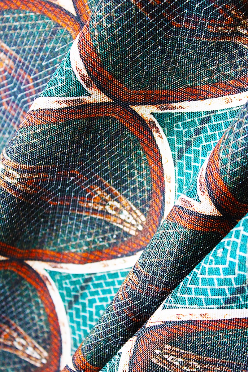 Evergreen fabric made by Iona Crawford for AUTHOR: home of British-made luxury homeware