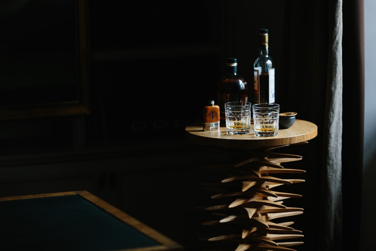 Chaos Whisky Table handmade by Scottish furniture maker Max McCance for AUTHOR Interiors' collection of British-made luxury and unique furniture
