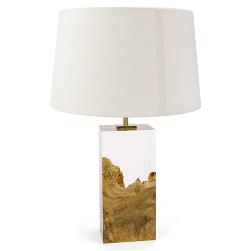 Brown Mallee and Acrylic Table Lamp II by Iluka London for AUTHOR
