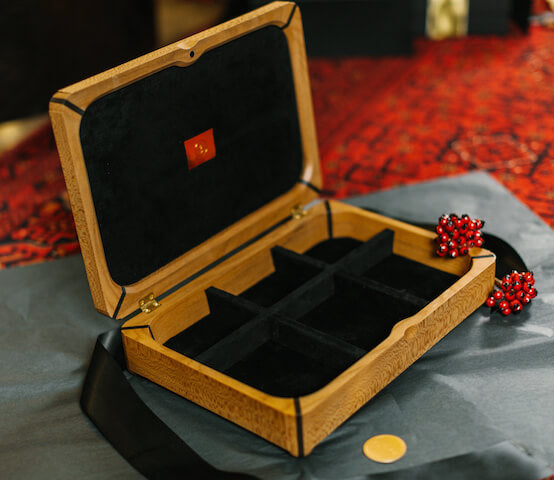 Stunning jewellery box handmade in UK by Hugh Parsons for AUTHOR Interiors