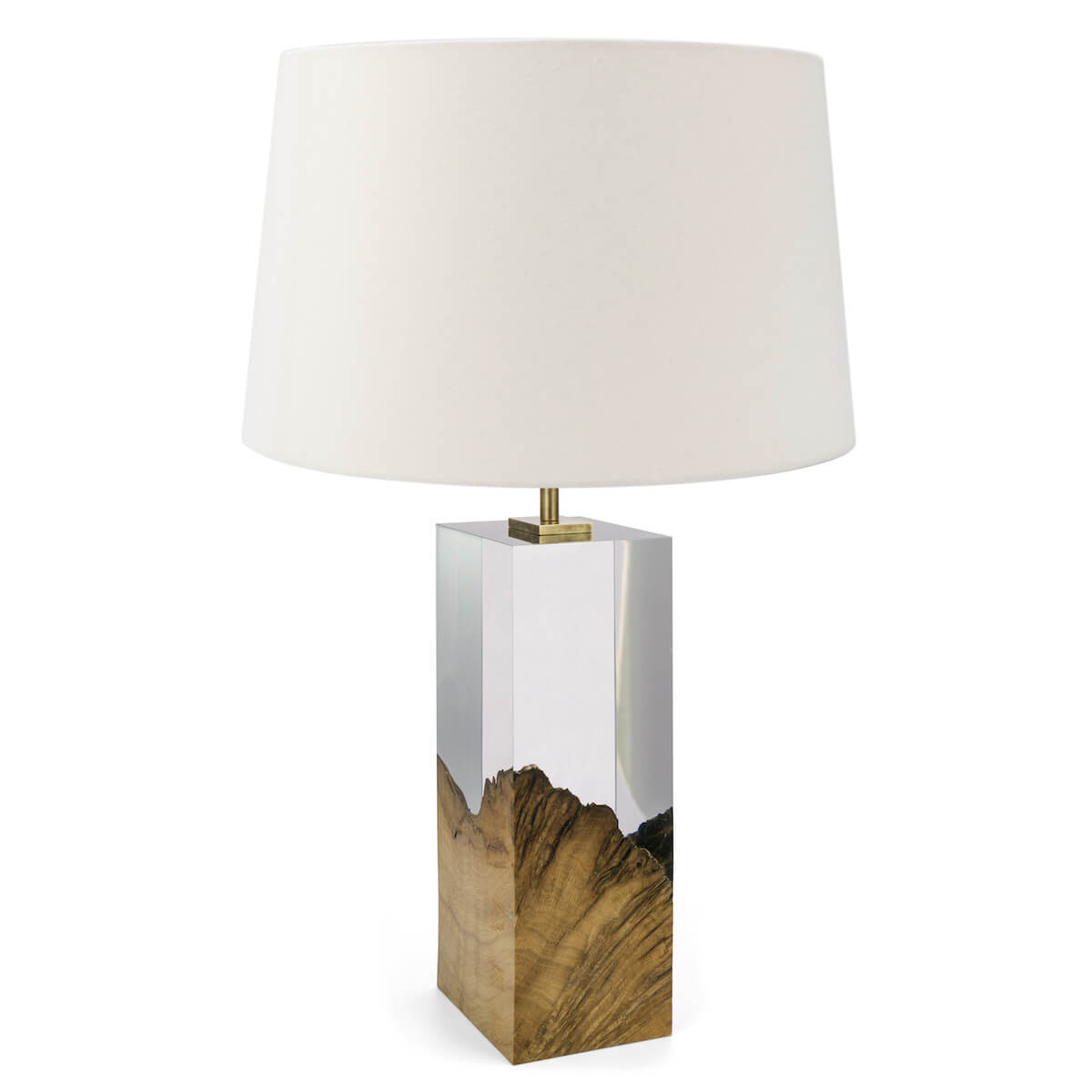 Oak and Acrylic Table Lamp by Iluka London for AUTHOR's collection of British-made luxury homeware