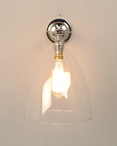 Adjustable Reading Light with Ledbury Shade Nickel Finish by Fritz Fryer for AUTHOR
