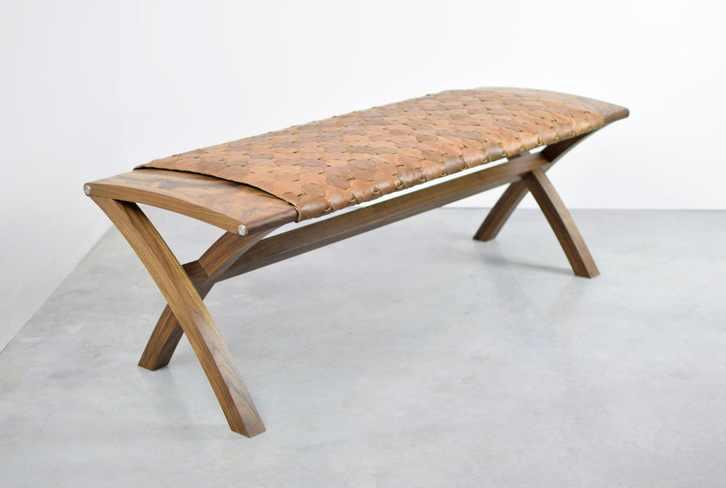 Beam Bench handcrafted by Katie Walker Furniture and Elvis & Kresse