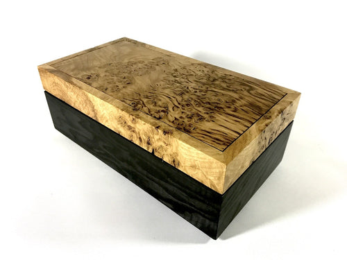 Burr Oak and Ash Trinket Box by Jonathon Vaiksaar for AUTHOR's collections of unique British-made home accessories