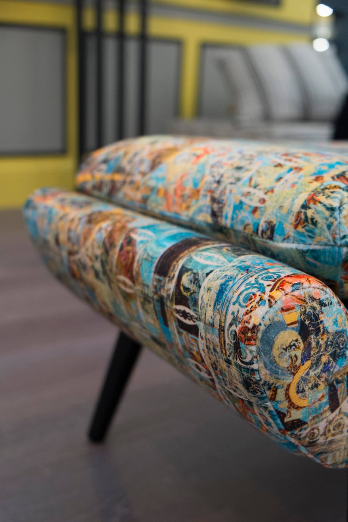 Capriccio Velvet Fabric by Blackpop for AUTHOR's collection of British-made luxury homeware