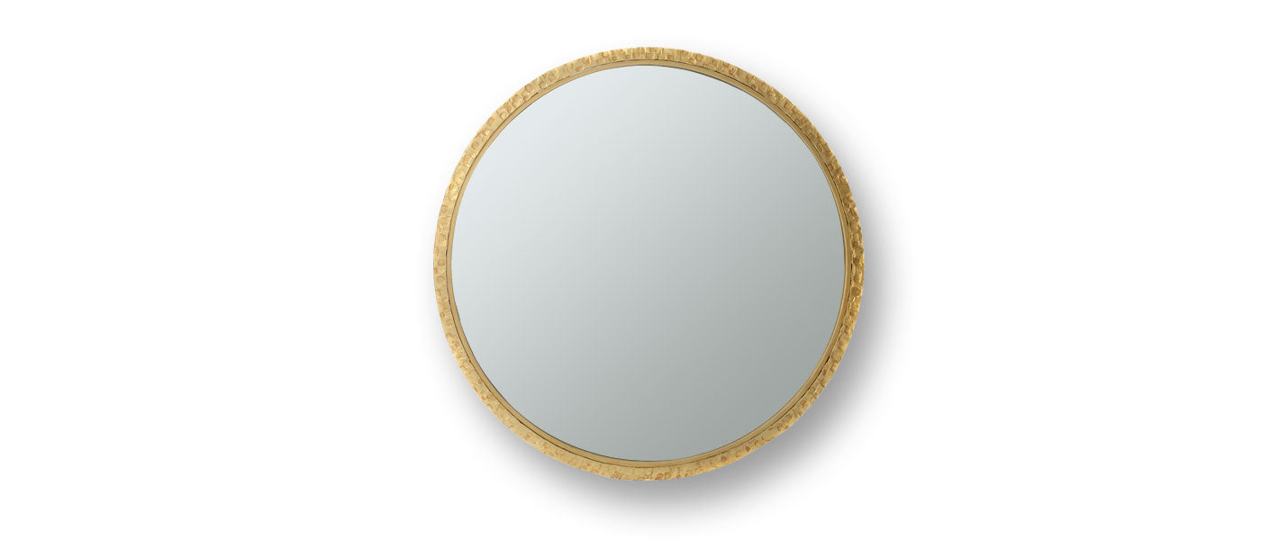 Round Clavius Mirror by Blackbird Bespoke for AUTHOR's unique collections of British-made luxury mirrors