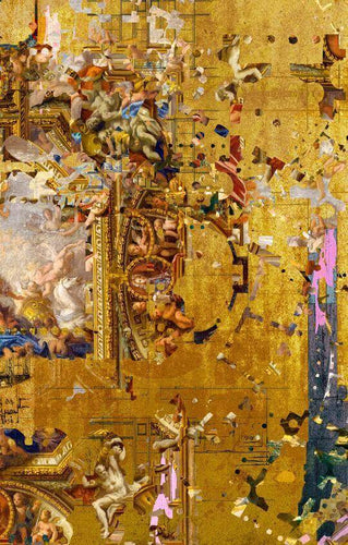 Hampton Gold Wallpaper by Blackpop for AUTHOR's collection of British-made luxury homeware