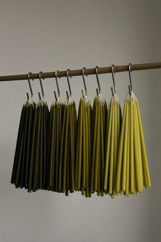 Celebration Candles - Green Tea Wax and Beeswax handmade in Britain by Wax Atelier for AUTHOR Interiors