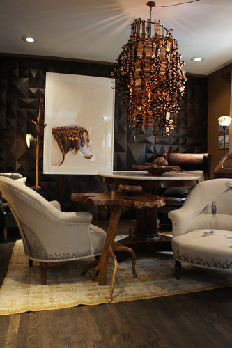 Hallworth Chandelier - copper velcro chandelier by Rachel Fitzpatrick for AUTHOR