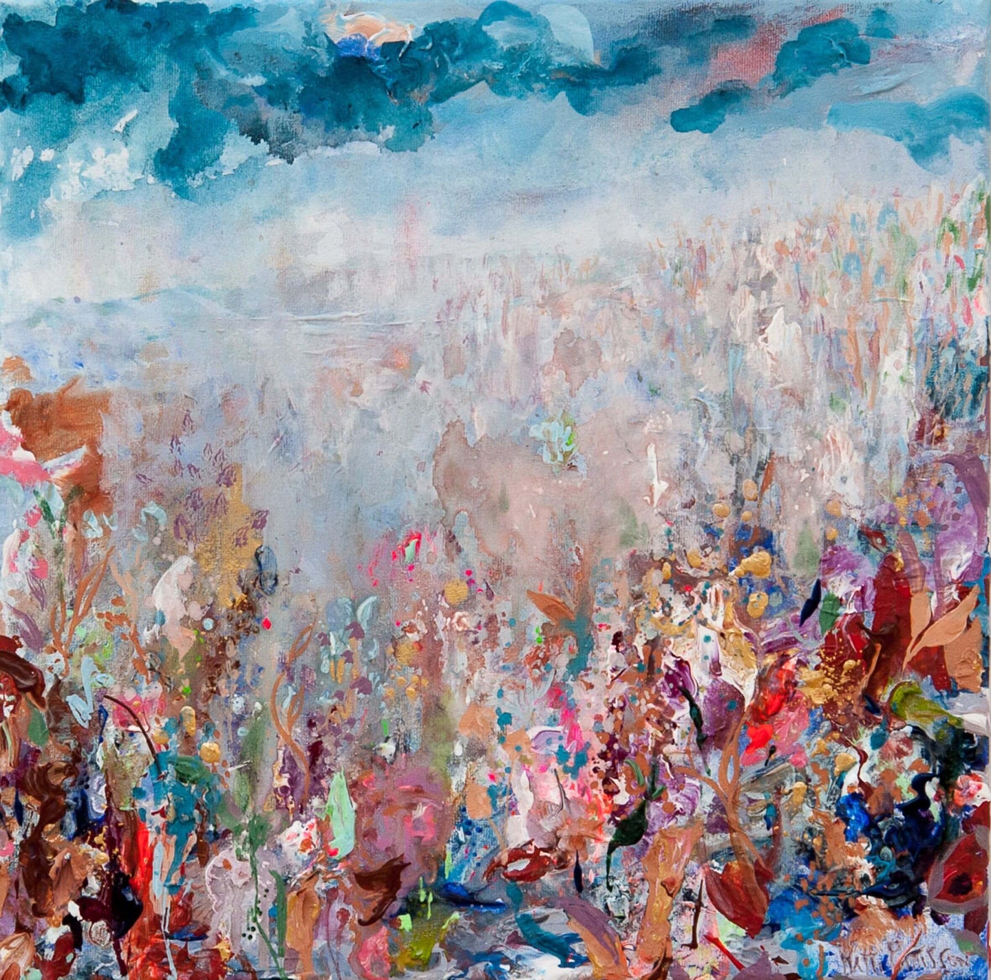 Halcyon Haze hand finished print by Hatti Pattisson for AUTHOR's collection of British-made luxury art
