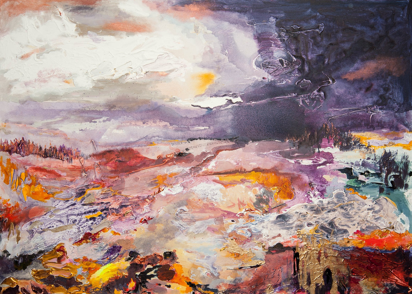 Summer's Retreat hand finished print by Hatti Pattisson for AUTHOR's collection of British-made luxury art