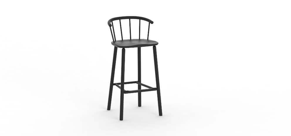Hardy Bar Stool by David Irwin at Another Country for AUTHOR: home of British-made luxury and unique furniture
