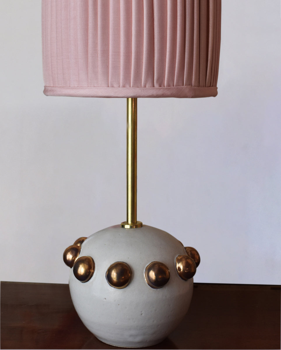 Zoe Ceramic Table Lamp Base by Kinkatou for AUTHOR's collections of British-made luxury home accessories