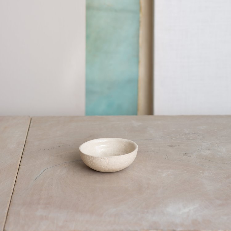Kana White Sand Dip Bowl by KANA London for AUTHOR's collections of British-made unique home accessories