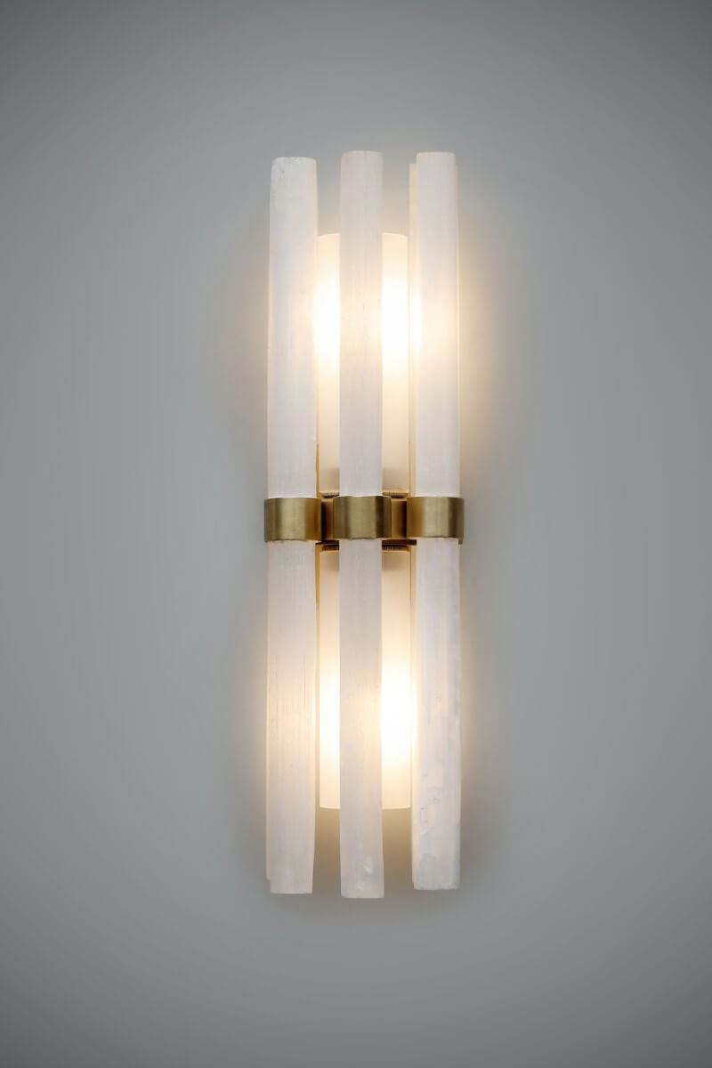 Katz Wall Light - rock crystal wall light by Cocovara Lighting for AUTHOR's collection of British-made luxury homeware