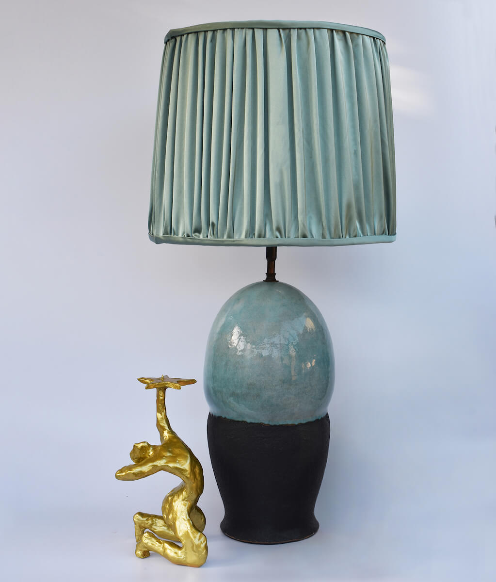 Celestial Ceramic Table Lamp Base by Kinkatou for AUTHOR