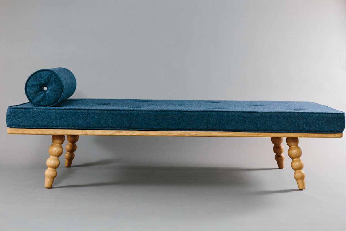 (Completely) Imperfect Day Bed hand crafted by the Galvin Brothers in Britain for AUTHOR