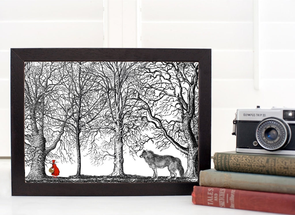 Red Riding Hood Fairytale Print by Mountain & Molehill for AUTHOR