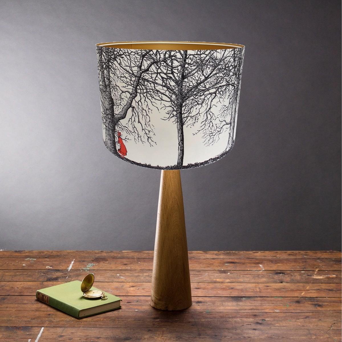 Red Riding Hood Fairytale Lampshade by Mountain & Molehill for AUTHOR's unique collections of British-made home accessories
