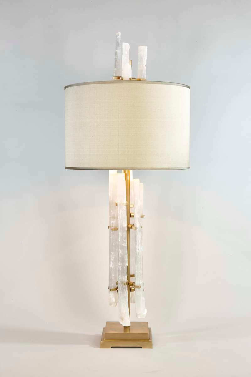 Rock Crystal Table Lamp by Cocovara Lighting for AUTHOR's collection of British-made luxury and unique homeware