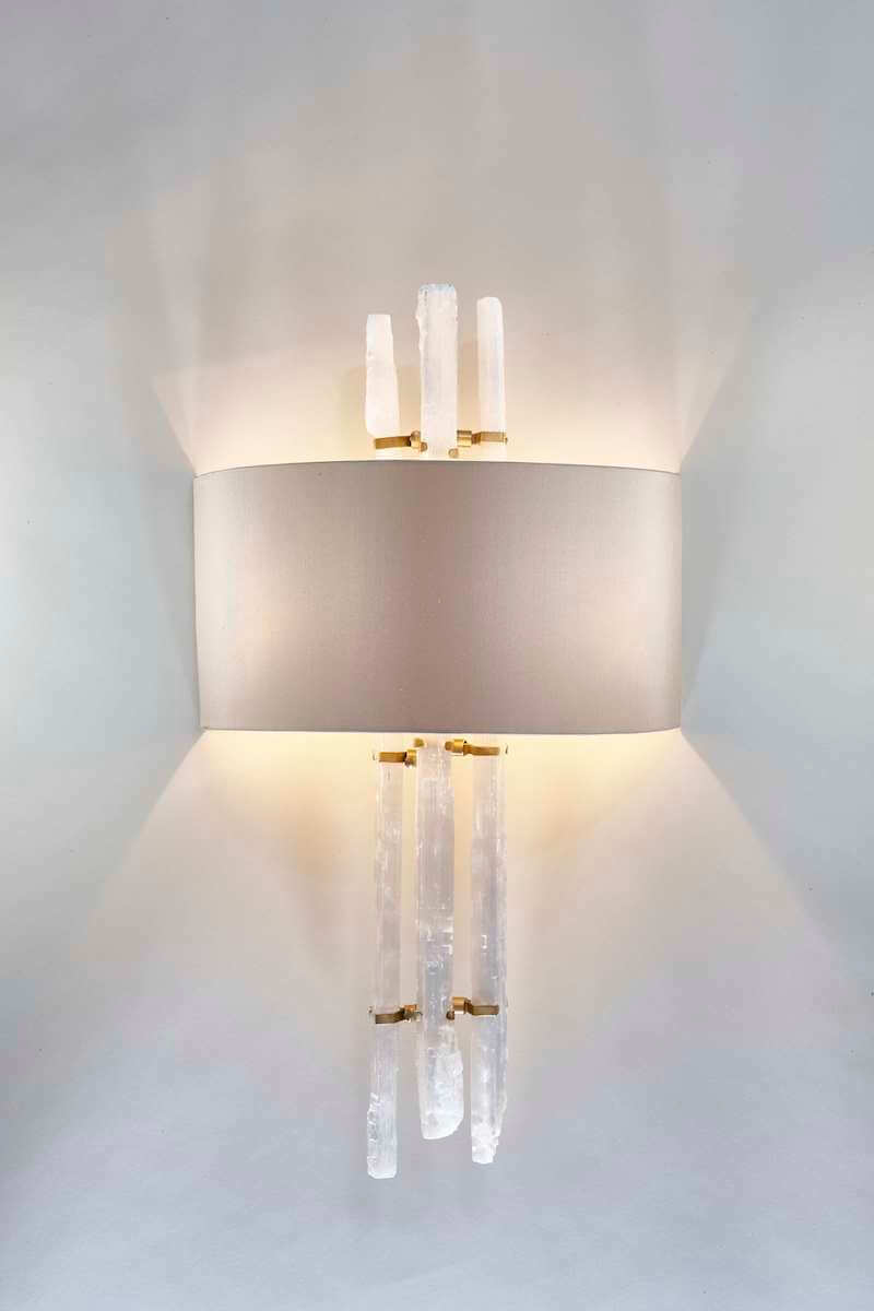 Rock Crystal Wall Light by Cocovara Lighting for AUTHOR's collection of British-made unique and luxury homeware