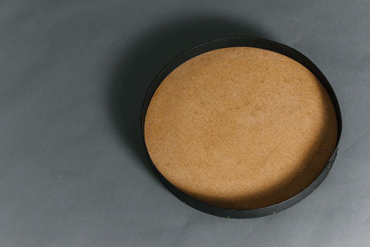 Round Scorched Oak Tray by Tom Trimmins for AUTHOR's collection of British-made unique homeware