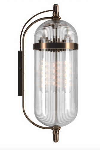 Bronze Aston Wall Light by Fritz Fryer for AUTHOR: home of British-made luxury homeware