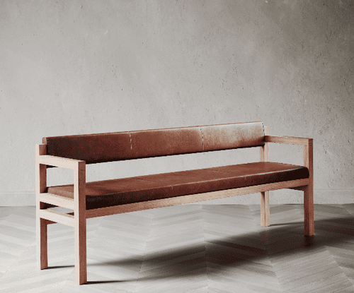 Govan Bench made by David Watson for AUTHOR's collection of British-made luxury and unique furniture