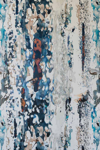 Shore Waders Wallpaper by Mairi Helena for AUTHOR Interiors' collection of abstract and statement wallpapers made in the UK