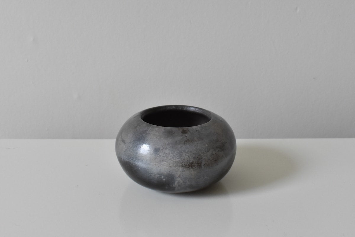 Smoke Fired Calm Sea Orb by Wayne Galloway Ceramics for AUTHOR's collection of unique British-made home decor