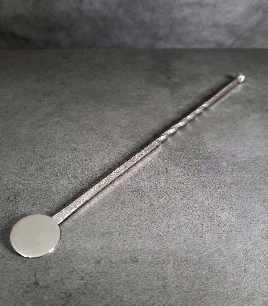 Sterling Silver Cocktail Stirrer made in Scotland by Silversmith Sarah Cave for AUTHOR Interiors' collection of British-made luxury gifts