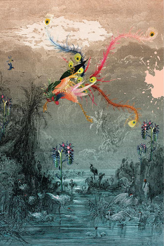 Paradise Lost Wall Mural by Blackpop for AUTHOR's collection of luxury British-made home decor