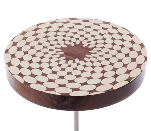 Fibonacci Side Table by Roger Nathan marquetry table for AUTHOR's collection of British made luxury side tables