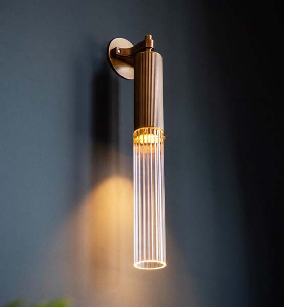 Flume Wall Light by J. Adams & Co for AUTHOR's collection of British-made luxury wall lights